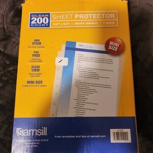 Yellow Sheet Protector - 200 Count